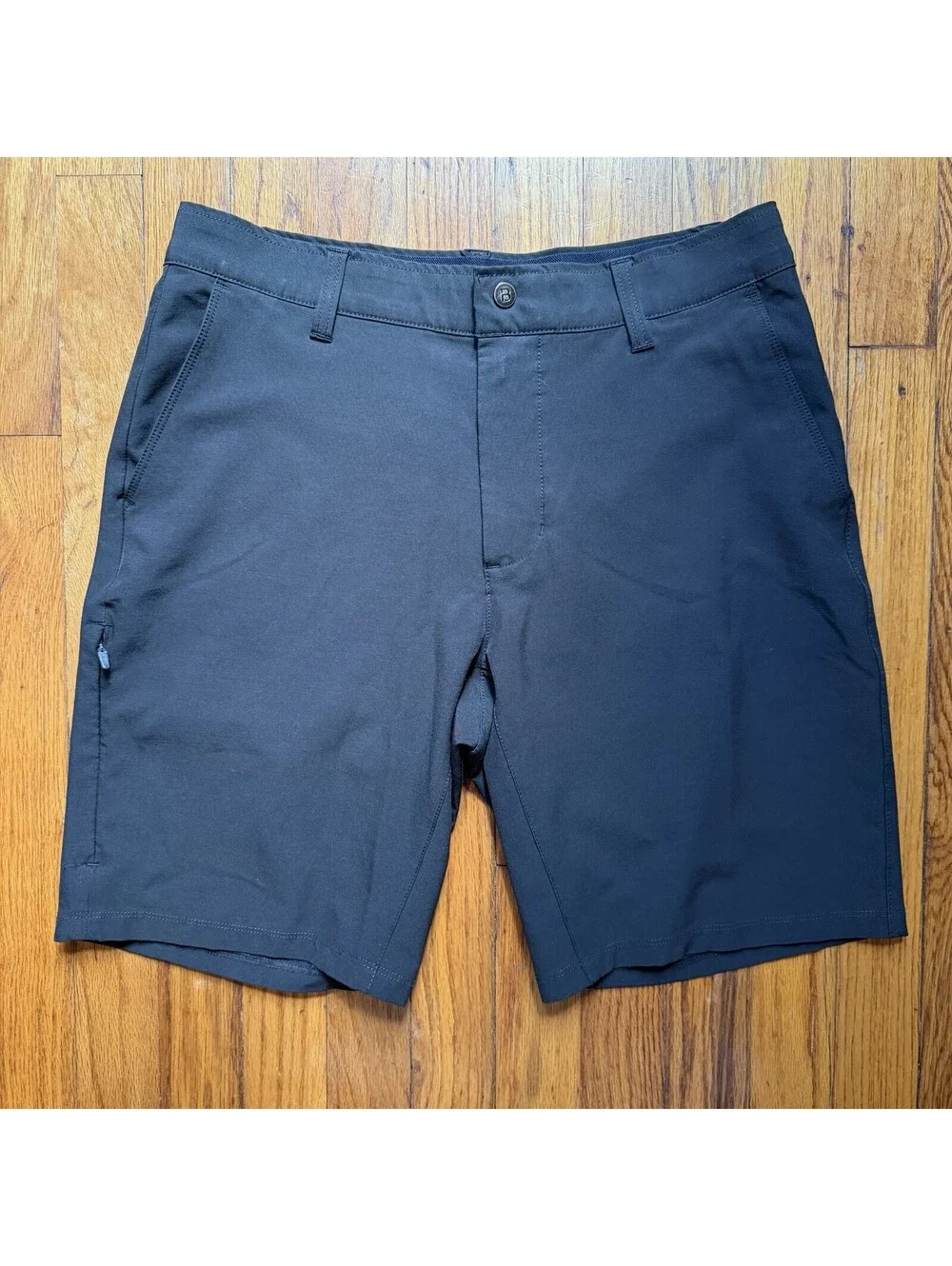 Bylt Shorts Mens Medium Black Kinetic Casual Stretch Preppy Lightweight Comfort